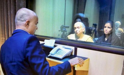 Kulbhushan Jadhav meets family – separated by glass panel 