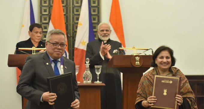 India, Philippines sign investment facilitation agreement