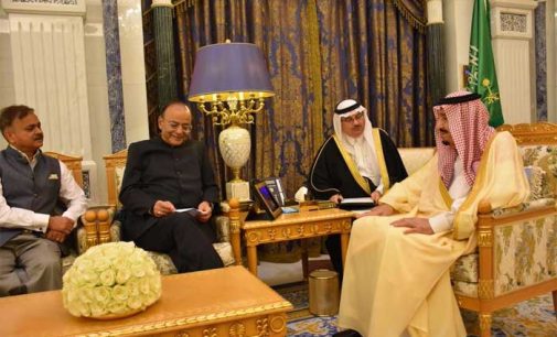 Jaitley meets Saudi King Salman