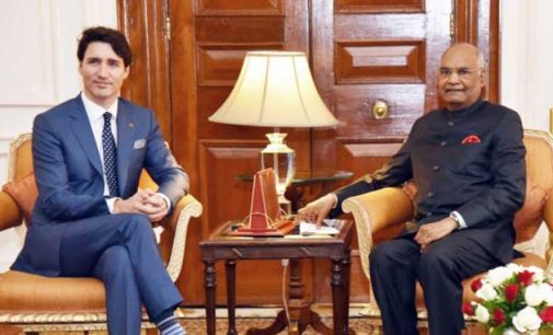 PRIME MINISTER OF CANADA CALLS ON THE PRESIDENT