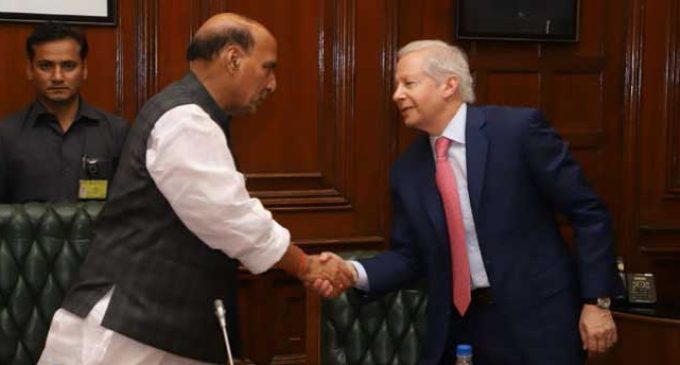 US Ambassador meets Rajnath