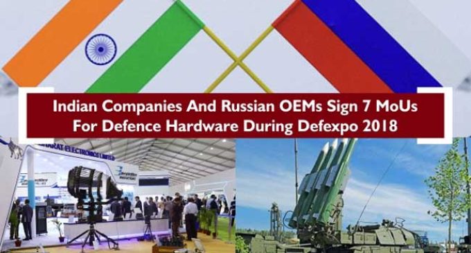 Indian, Russian companies signs 7 defence related agreements