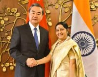 Sushma in China from Saturday, hold talks with Wang Yi