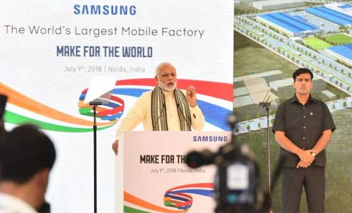 Samsung to make India a global export hub: Modi