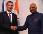 The President of India, Ram Nath Kovind, called by Andrej Babis, Prime Minister of Czech Republic