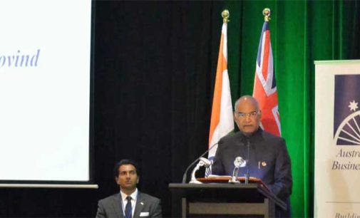 Kovind invites Australians to benefit from India’s growth story