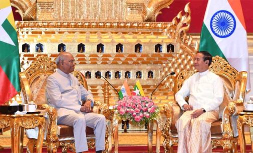 INDIAN PRESIDENT KOVIND IN NAY PYI TAW, HOLDS MEETINGS WITH PRESIDENT AND STATE COUNSELLOR OF MYANMAR