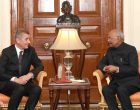 PRIME MINISTER OF CZECH REPUBLIC CALLS ON THE PRESIDENT OF INDIA