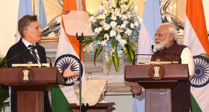 India, Argentina reiterate commitment to fight terrorism