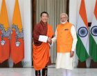 The Prime Minister, Narendra Modi meeting the Prime Minister of Bhutan, Dr. Lotay Tshering