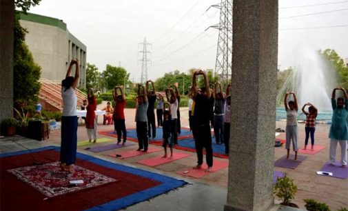 Peoples’ Foundation Celebrates ‘Yoga Utsav’ with Bhaskarachharya College of Applied Sciences (DU)