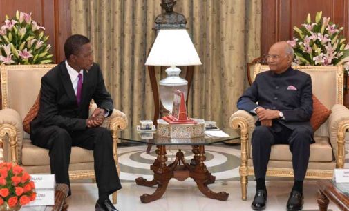 President Hosts President of Zambia; Says India is Committed To Cooperate with Zambia within the Framework of South-South Cooperation