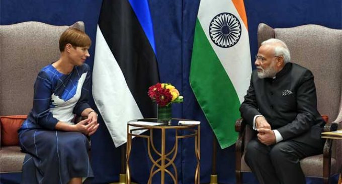 Modi meets Estonian president, discusses cyber security