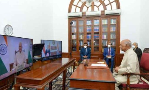 ENVOY OF SINGAPORE PRESENTS LETTER OF CREDENCE THROUGH VIDEO CONFERENCE