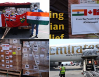 Canada supports India : A shipment of 500 ventilators arrives from Canada