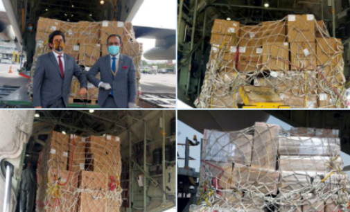 Oman supports India : sends shipment of ventilators,vital medicines and medical equipments