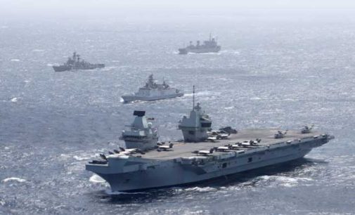 UK CARRIER STRIKE GROUP STARTS MARITIME EXERCISE WITH INDIAN NAVY