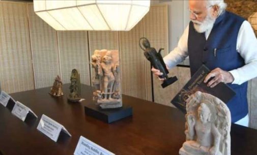 PM to bring home 157 artefacts & antiquities from the US