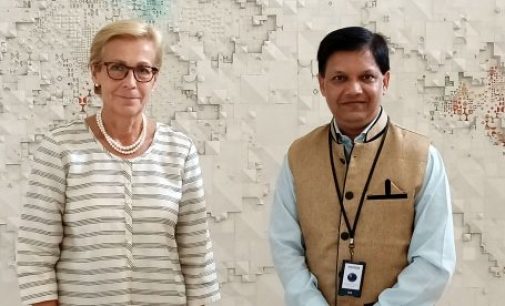 Ameya Sathaye, Publisher & Editor-in-Chief, Sarkaritel.com / Diplomacyindia.com meeting with H.E. Ritva Koukku-Ronde, Ambassador of Finland to India