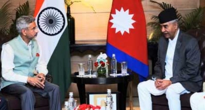 Nepal PM’s visit further strengthens neighbourly ties, says Jaishankar