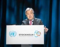 Global wellbeing is at risk: Guterres warns at Stockholm+50
