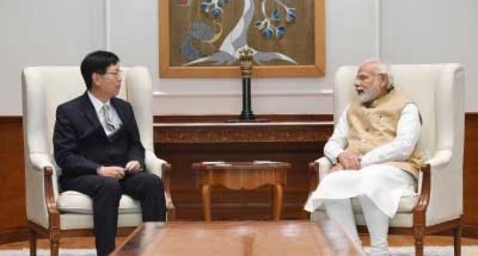 Modi meets Foxconn chief, hails manufacturing plans for India