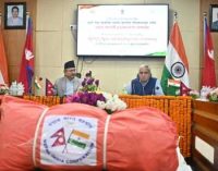India provides disaster relief materials to Nepal