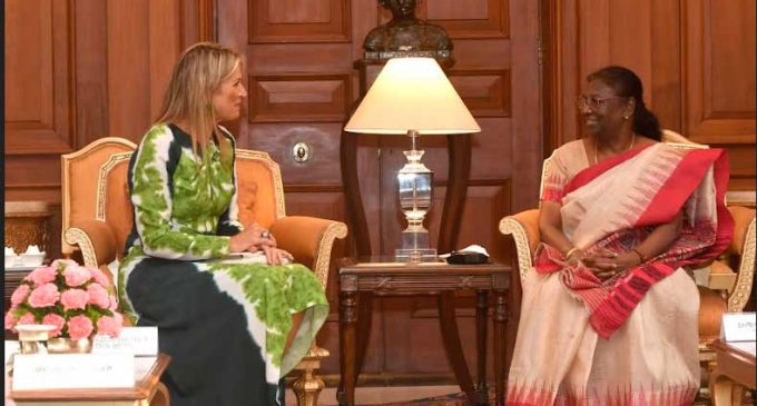 QUEEN MÁXIMA OF THE NETHERLANDS CALLS ON THE PRESIDENT