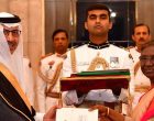 The Ambassador-designate of the Kingdom of Saudi Arabia, Saleh Eid Al-Husseini presenting his credential to the President of India, Droupadi Murmu