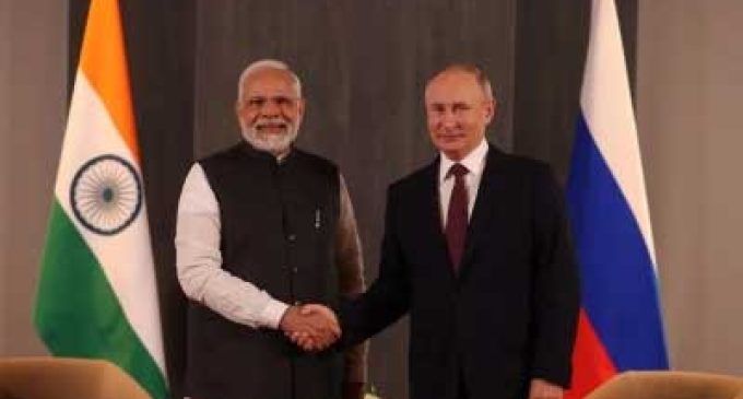 Modi meets Putin, Erdogan on sidelines of SCO meet