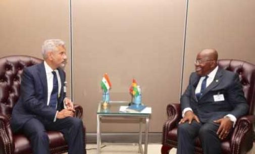 Jaishankar meets with presidents of Ghana, Comoros