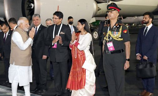 PM Modi lands in Samarkand for SCO meet, received by Uzbek counterpart