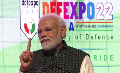 PM Modi inaugurates DefExpo22 at Gandhinagar, Gujarat