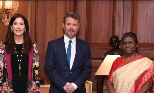 CROWN PRINCE AND PRINCESS OF DENMARK CALL ON THE PRESIDENT