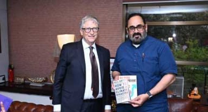 Bill Gates meets Rajeev Chandrasekhar, discusses India Stack, AI innovations