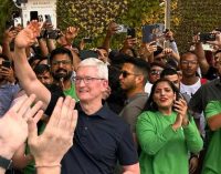 Tim Cook greets first customers as Apple debuts India retail store