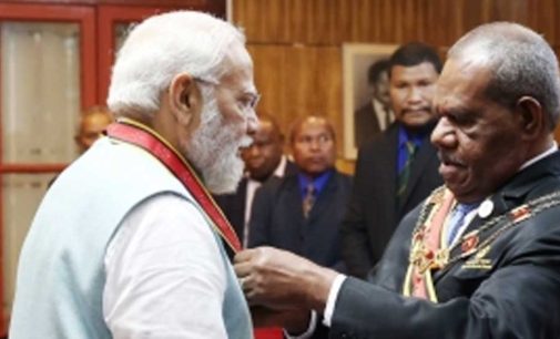 PM Modi conferred with Papua New Guinea’s highest civilian award