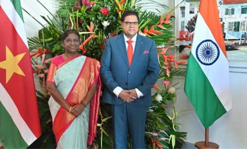 INDIA-SURINAME SIGNS FOUR MOUS/AGREEMENT/ JOINT WORK PLAN IN THE FIELDS OF HEALTH, AGRICULTURE AND CAPACITY BUILDING