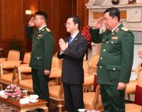 DEFENCE MINISTER OF VIETNAM CALLS ON THE PRESIDENT