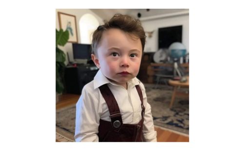 Elon Musk reacts to his AI-generated baby pic
