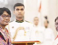The President, Droupadi Murmu accepted credentials from the Ambassador of the Republic of Chad, Dillah Lucienne