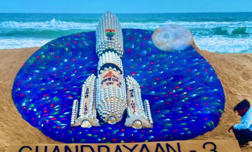 Sand artist creates Chandrayaan-3 at Puri beach, wishes ‘Bijayee Bhava’ for mission