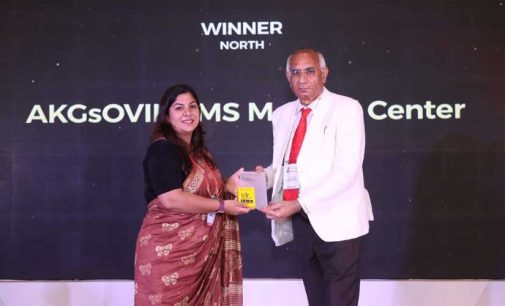 AKGsOVIHAMS wins ET Healthcare Award for Excellence in Clinical Services- Homoeopathy