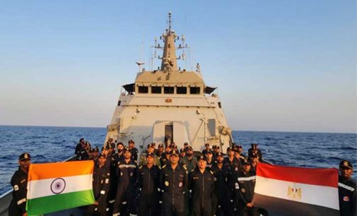 Indian Navy’s INS Sumedha in Egypt for ‘Exercise Bright Star-23’