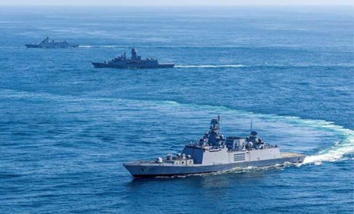 Indian Navy carries out joint wargames with Australia, Indonesia navies