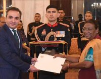 The President, Droupadi Murmu accepted credentials from Vahagn Afyan, Ambassador of the Republic of Armenia
