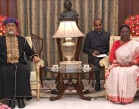 PRESIDENT OF INDIA HOSTS SULTAN OF OMAN