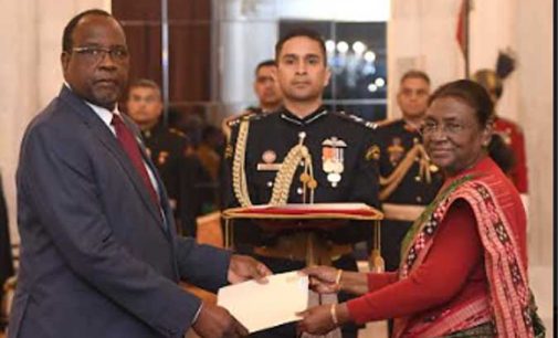 The President, Droupadi Murmu accepted credentials from Percy P. Chanda, High Commissioner of the Republic of Zambia