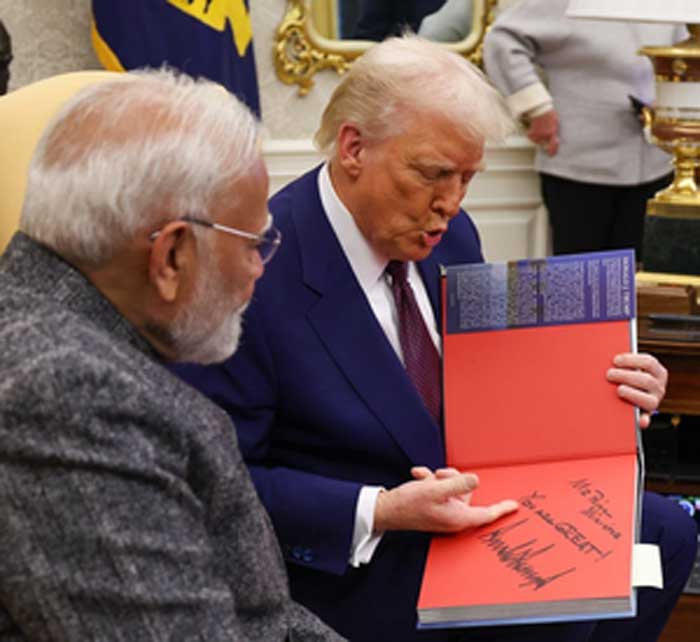 Trump gifts signed copy of his book to PM Modi, says 'You are great'