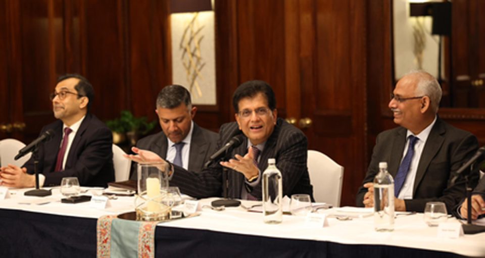 Piyush Goyal discusses India's opportunities with top business leaders in UK